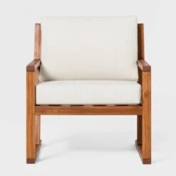 Saracina Home Modern Slat-Back Acacia Outdoor Arm Chair With Cushions 6 Saracina Home Modern Slat-Back Acacia Outdoor Arm Chair With Cushions -Saracina Home Shop GUEST 8c100c19 cce6 4263 bf19 7df869ee1e9b