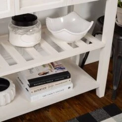 48" Farmhouse Solid Wood 2 Drawer Buffet White - Saracina Home -Saracina Home Shop GUEST 8c4baee3 ef46 4d60 ac05 142675e3d3e9