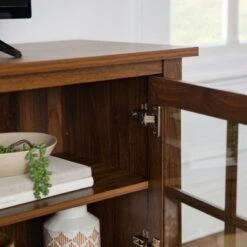 Tasi Transitional Farmhouse Glass Window Pane Door With Electric Fireplace TV Stand For TVs Up To 80" - Saracina Home -Saracina Home Shop GUEST 8c7abe5e 7b84 483d 8b6c e693527293a4