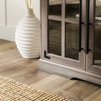 Avalene Modern Farmhouse 4 Door Glass Window Pane TV Stand for TVs up to 65" - Saracina Home Avalene Modern Farmhouse 4 Door Glass Window Pane TV Stand For TVs Up To 65" - Saracina Home -Saracina Home Shop GUEST 8d04b13a 5ca0 45f5 a4a7 17cb06dc5f95