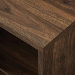 Contemporary Corner TV Stand For TVs Up To 55" Dark Walnut - Saracina Home -Saracina Home Shop GUEST 90ef5640 16ec 43a6 9215 a7b971fb8a0a