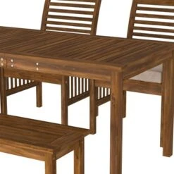 Ravenscroft 4pc Acacia Wood Patio Dining Set - Saracina Home -Saracina Home Shop GUEST 914c6e42 17c0 45e7 8628 77dcc0056746
