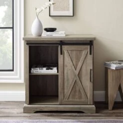 Tertia Industrial Accent Cabinet With Sliding X Barn Door - Saracina Home 8 Tertia Industrial Accent Cabinet With Sliding X Barn Door - Saracina Home -Saracina Home Shop GUEST 91cbd7bd 1a47 457c aba7 b2aeb362086b