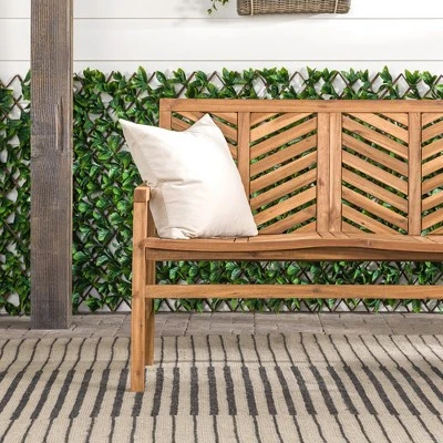 Slatted Chevron Acacia Wood Patio Loveseat – Saracina Home Slatted Chevron Acacia Wood Patio Loveseat – Saracina Home -Saracina Home Shop GUEST 92c3c9b0 8087 4ad7 9b5b bc9546058aaf
