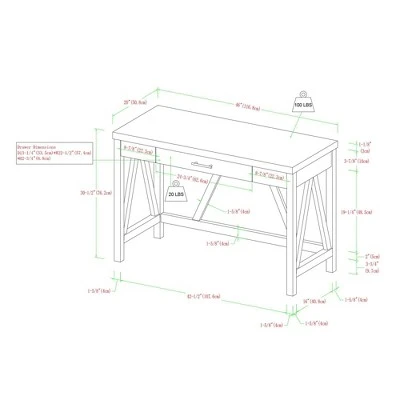Taylen A Frame Transitional 1 Drawer Writing Desk - Saracina Home Taylen A Frame Transitional 1 Drawer Writing Desk - Saracina Home -Saracina Home Shop GUEST 942b1814 effd 4e03 9145 5df469a81520