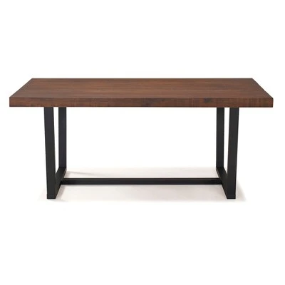 72" Modern Farmhouse Solid Wood Distressed Plank Top Dining Table - Saracina Home 72" Modern Farmhouse Solid Wood Distressed Plank Top Dining Table - Saracina Home -Saracina Home Shop GUEST 9587ec6d c1a4 45d8 b78b e5d6daab2247