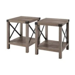 Set Of 2 Sophie Rustic Farmhouse X Frame Side Tables - Saracina Home 7 Set Of 2 Sophie Rustic Farmhouse X Frame Side Tables - Saracina Home -Saracina Home Shop GUEST 960bef5e 3c5c 4d02 b13f f506cb00d421