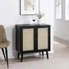 Modern Boho Wood And Rattan 2 Door Accent Cabinet - Saracina Home -Saracina Home Shop GUEST 9664627e 9b53 44a4 bf10 f1ea8887f524