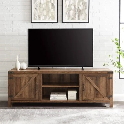 Modern Industrial Barn Door TV Stand for TVs up to 80" - Saracina Home Modern Industrial Barn Door TV Stand For TVs Up To 80" - Saracina Home -Saracina Home Shop GUEST 96a35a87 e2b8 4478 8462 2089620ef505