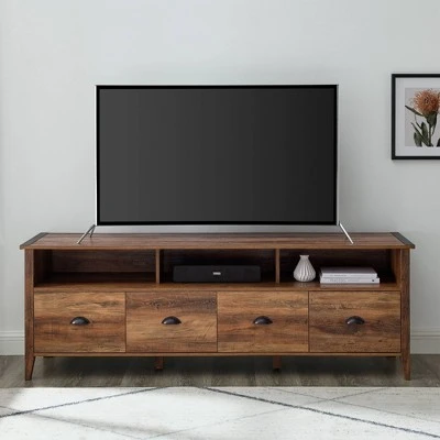 4 Drawer Farmhouse TV Stand for TVs up to 80" - Saracina Home 4 Drawer Farmhouse TV Stand For TVs Up To 80" - Saracina Home -Saracina Home Shop GUEST 96a5e6bf bea8 466a b714 93192818c2e9