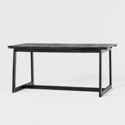 Saracina Home 66" Modern Acacia Slatted Rectangle Outdoor Dining Table -Saracina Home Shop GUEST 97654bf5 849e 47c3 ad3a 273a106d52b4