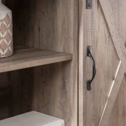 Robinson Rustic Transitional Sliding Barn Door Corner TV Stand For TVs Up To 58" - Saracina Home -Saracina Home Shop GUEST 97a8b3a3 3014 4443 82a1 15aa88d117b9