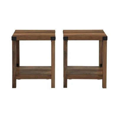 Set of 2 Sophie Rustic Farmhouse X Frame Side Tables - Saracina Home Set Of 2 Sophie Rustic Farmhouse X Frame Side Tables - Saracina Home -Saracina Home Shop GUEST 97d1aae4 b5cf 4310 ae80 df5ce5fb7d85