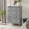 Stiva Classic Mid-Century Modern Vertical 4 Drawer Dresser Gray - Saracina Home 2 Stiva Classic Mid-Century Modern Vertical 4 Drawer Dresser Gray - Saracina Home -Saracina Home Shop GUEST 98ee0921 2814 4103 9c81 0df7702bd416