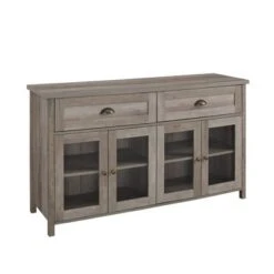 Millia Transitional Farmhouse 4 Door Sideboard With Glass Panels - Saracina Home 11 Millia Transitional Farmhouse 4 Door Sideboard With Glass Panels - Saracina Home -Saracina Home Shop GUEST 9b6ac529 c417 4296 99e5 b07ffb399067