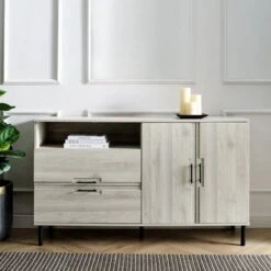 56" 2 Door Contemporary Sideboard - Saracina Home