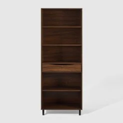 72.5" Mid-Century Modern 1 Drawer Angled Bookshelf - Saracina Home 6 72.5" Mid-Century Modern 1 Drawer Angled Bookshelf - Saracina Home -Saracina Home Shop GUEST 9c7bd3c0 62d4 4081 bd63 6e0ad2db722b