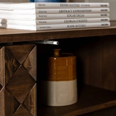 58" Modern Boho Solid Pine Wood Closed Storage Sideboard Brown - Saracina Home 58" Modern Boho Solid Pine Wood Closed Storage Sideboard Brown - Saracina Home -Saracina Home Shop GUEST 9cd08b68 31df 429c b257 49ad72716776