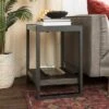 24" Loop Leg Urban Industrial Side Table Charcoal - Saracina Home -Saracina Home Shop GUEST 9dc0707c 2f7e 4af0 b998 93db43ce3802