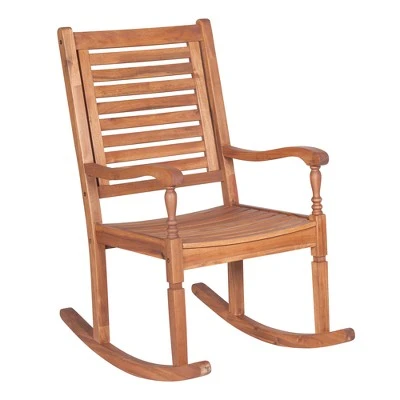 Bamberg Transitional Acacia Wood Outdoor Rocking Chair - Saracina Home Bamberg Transitional Acacia Wood Outdoor Rocking Chair - Saracina Home -Saracina Home Shop GUEST 9ddcb3ba 4658 4755 8c96 490e9f901838