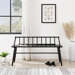 Transitional Low-Back Spindle Entryway Bench - Saracina Home 4 Transitional Low-Back Spindle Entryway Bench - Saracina Home -Saracina Home Shop GUEST 9f4bb3bb 99d2 47f1 a305 15794eb7c1eb