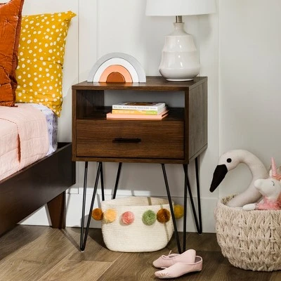 Amal Modern Single Drawer Hairpin Leg Nightstand - Saracina Home Amal Modern Single Drawer Hairpin Leg Nightstand - Saracina Home -Saracina Home Shop GUEST 9f6e4978 1f5f 4c27 baf9 2eea9db98f23