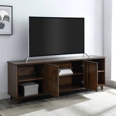 Whitton Modern Transitional Geometric 2 Door TV Stand for TVs up to 80" - Saracina Home Whitton Modern Transitional Geometric 2 Door TV Stand For TVs Up To 80" - Saracina Home -Saracina Home Shop GUEST a01dabf9 922b 4652 b325 39188bfa55ff