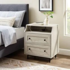 Transitional 2 Drawer Nightstand With USB Port - Saracina Home 6 Transitional 2 Drawer Nightstand With USB Port - Saracina Home -Saracina Home Shop GUEST a0442379 71fe 4ddb 9713 9cd9baec327f