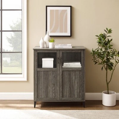 Transitional Glass and Grooved Door Accent Cabinet - Saracina Home Transitional Glass And Grooved Door Accent Cabinet - Saracina Home -Saracina Home Shop GUEST a1947db9 6566 40de 8853 23318fcef57c
