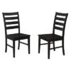 Set Of 2 Wood Ladder Back Dining Chair Black - Saracina Home 2 Set Of 2 Wood Ladder Back Dining Chair Black - Saracina Home -Saracina Home Shop GUEST a1bf3d0d c287 49ab b6b2 67d44e2e9e9a