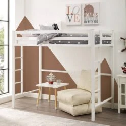 Twin Premium Deluxe Metal Loft Bed - Saracina Home -Saracina Home Shop GUEST a24b514b 995f 43ac 93f5 95a9eb411cd9