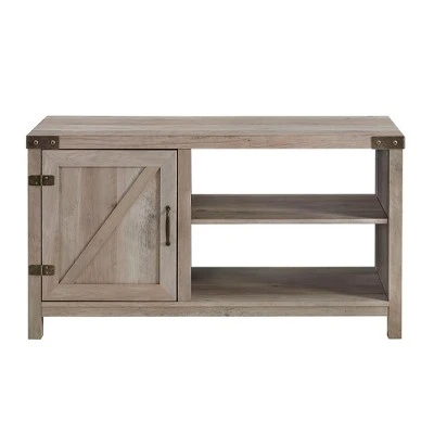 Clarabelle Rustic Industrial Barn Door TV Stand for TVs up to 50" - Saracina Home Clarabelle Rustic Industrial Barn Door TV Stand For TVs Up To 50" - Saracina Home -Saracina Home Shop GUEST a27f5c87 8639 4082 9b19 3df2e2f5f68a