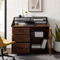 Modern Transitional Flip Down Secretary Desk - Saracina Home -Saracina Home Shop GUEST a318f53a b130 4c4d 910e b3e7b669b46d