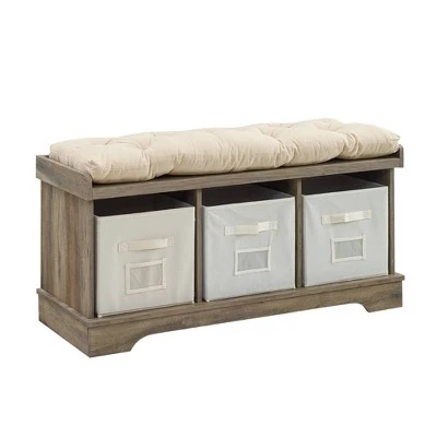 42" Upholstered Wood Entryway Bench with Storage - Saracina Home 42" Upholstered Wood Entryway Bench With Storage - Saracina Home -Saracina Home Shop GUEST a33dcced 5d4b 41f0 9fff 7ab260692d10