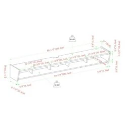 Modern Minimalist Floating TV Stand For TVs Up To 70" With Open Storage - Saracina Home -Saracina Home Shop GUEST a4a8c275 385c 438c 89ed a40243a9acca