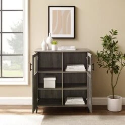 Transitional Glass And Grooved Door Accent Cabinet - Saracina Home 6 Transitional Glass And Grooved Door Accent Cabinet - Saracina Home -Saracina Home Shop GUEST a4eb9b0a 6c9b 454a 98f7 37d936374443