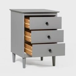 Stiva Classic Mid-Century Modern 3 Drawer Nightstand - Saracina Home -Saracina Home Shop GUEST a506790f 4fc7 4f2c a41e 91b3596872bb