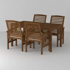 Ravenscroft 5pc Acacia Wood Patio Dining Set - Saracina Home -Saracina Home Shop GUEST a556a025 d85f 42c0 8fc9 3618bb07679d
