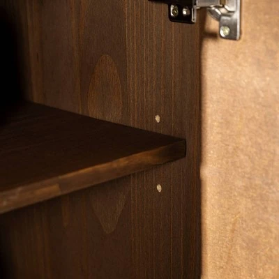 58" Modern Boho Solid Pine Wood Closed Storage Sideboard Brown - Saracina Home 58" Modern Boho Solid Pine Wood Closed Storage Sideboard Brown - Saracina Home -Saracina Home Shop GUEST a63799b1 c1ca 4847 bcdd e5e77622eeeb