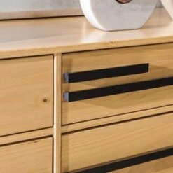 Modern 6 Drawer Double Dresser With Long Handles - Saracina Home 11 Modern 6 Drawer Double Dresser With Long Handles - Saracina Home -Saracina Home Shop GUEST a655ef3a e42c 4a92 8bd3 8dc5f35056e3