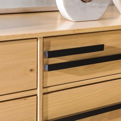 Modern 6 Drawer Double Dresser with Long Handles - Saracina Home Modern 6 Drawer Double Dresser With Long Handles - Saracina Home -Saracina Home Shop GUEST a655ef3a e42c 4a92 8bd3 8dc5f35056e3