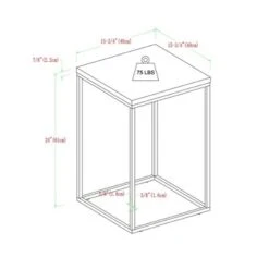 Owen Urban Open Box Frame Side Table Faux White Marble - Saracina Home -Saracina Home Shop GUEST a6c6b240 e494 449b 94d6 29004ba6eb70