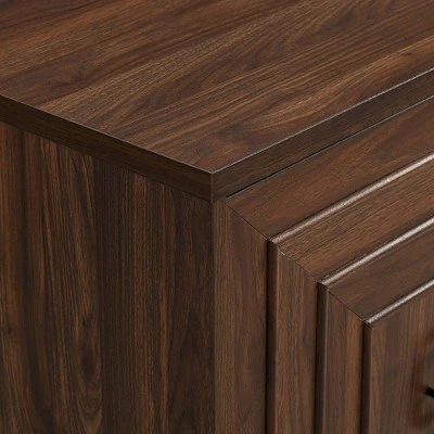 52" Modern Sliding Door Sideboard Dark Walnut - Saracina Home 52" Modern Sliding Door Sideboard Dark Walnut - Saracina Home -Saracina Home Shop GUEST a75ea8b0 0715 41b9 8b80 f7d8f5e8794c