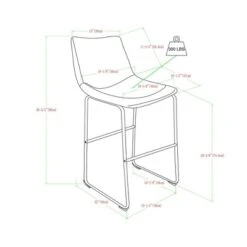 Set Of 2 Laslo Modern Upholstered Faux Leather Barstools - Saracina Home -Saracina Home Shop GUEST a827c39c ba03 4975 892b 7586cf04622d