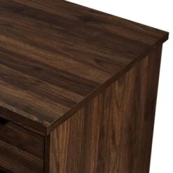 DuPonte Modern Double Sided Pedestal Executive Desk Dark Walnut - Saracina Home -Saracina Home Shop GUEST a93a14cc 3ea1 42ab 9b2d cbc100379dc7