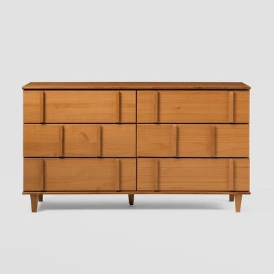 Modern Vertical Accent Solid Wood 6 Drawer Double Dresser - Saracina Home Modern Vertical Accent Solid Wood 6 Drawer Double Dresser - Saracina Home -Saracina Home Shop GUEST a9a10edd 8873 4c3b abef 421345c78f2d