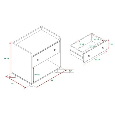 Set of 2 Katie Transitional Tray Top 1 Drawer Solid Wood Nightstands Caramel - Saracina Home Set Of 2 Katie Transitional Tray Top 1 Drawer Solid Wood Nightstands Caramel - Saracina Home -Saracina Home Shop GUEST aa86a644 1088 4491 99db ac863c4ab818