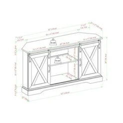 Robinson Rustic Transitional Sliding Barn Door Corner TV Stand For TVs Up To 58" - Saracina Home -Saracina Home Shop GUEST aa8d956e 9f7a 4abe b255 c1c4ee0d9dbb