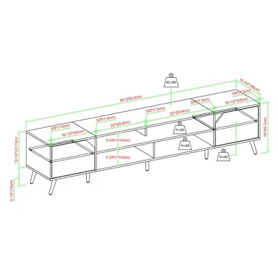 Mid-Century Modern Wide Storage TV Stand for TVs up to 90" - Saracina Home Mid-Century Modern Wide Storage TV Stand For TVs Up To 90" - Saracina Home -Saracina Home Shop GUEST ab849d12 16de 4623 8ed9 7b3fa2bb7fe4