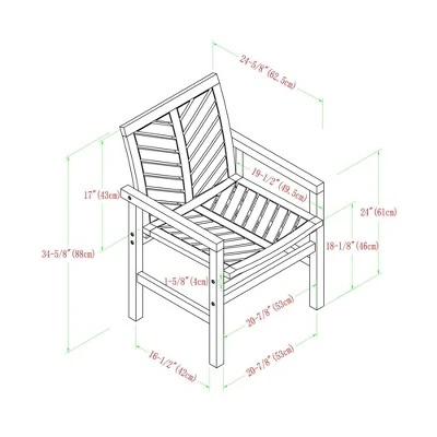 2pk Slatted Chevron Acacia Wood Patio Chairs - Saracina Home 2pk Slatted Chevron Acacia Wood Patio Chairs - Saracina Home -Saracina Home Shop GUEST ac9cf103 4696 48de 9184 d9f109cbf904